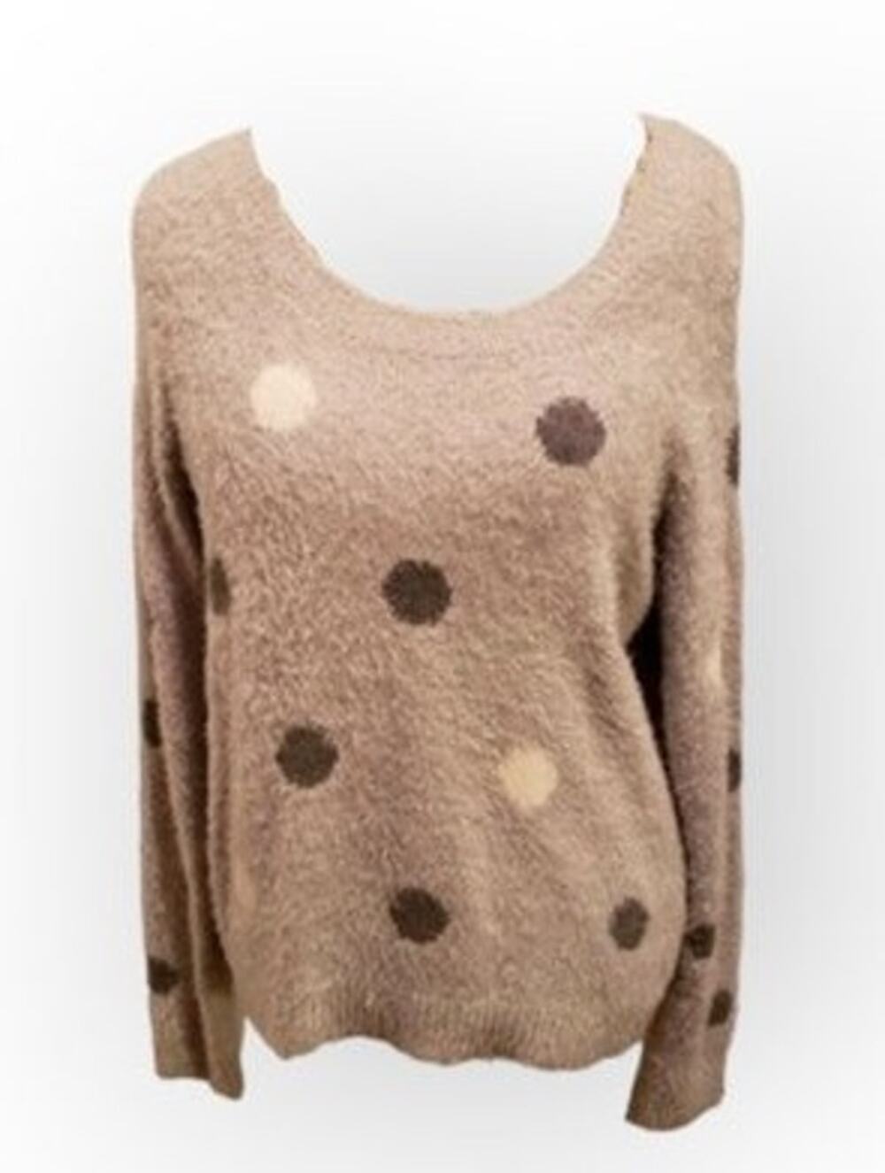Lauren Conrad Fuzzy Soft Gray Sweater Sz Large